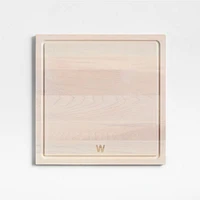 Crate & Barrel Reversible Maple Wood Cutting Board 16"x16"x0.75"