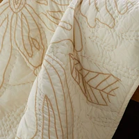 Ellsworth Organic White Floral Baby Crib Quilt