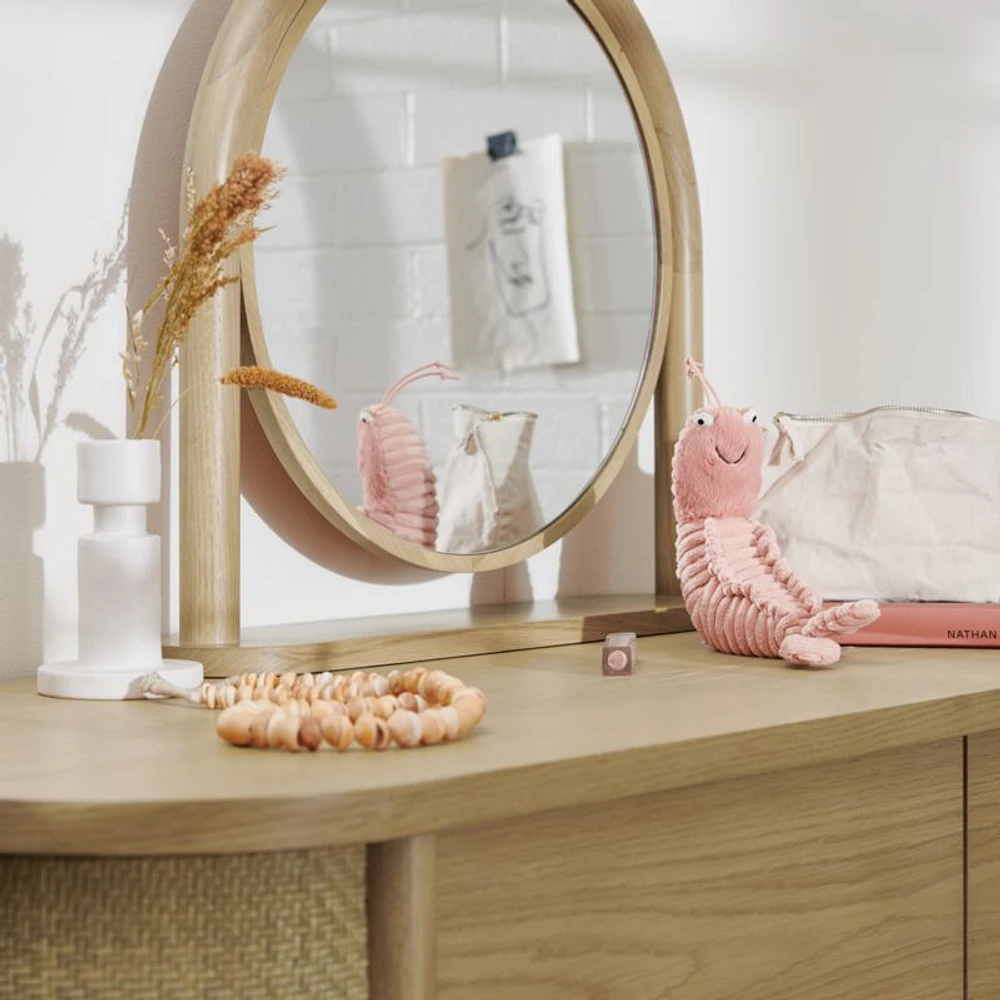 Canyon Natural Wood Desk Mirror by Leanne Ford