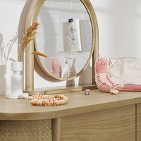 Canyon Natural Wood Desk Mirror by Leanne Ford