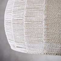 Ivory Woven Rope 19" Kids Flush Mount Ceiling Light