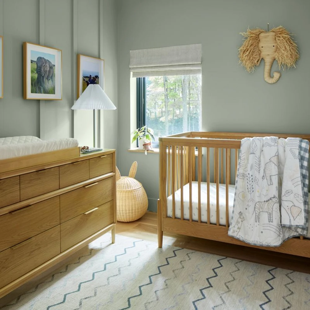 Natural Oak Wood Baby Changing Table Topper