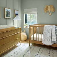Natural Oak Wood Baby Changing Table Topper