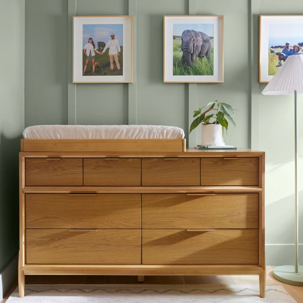 Natural Oak Wood Baby Changing Table Topper