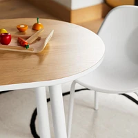 Rue Adjustable White Wood Kids Play Table with 15" Legs