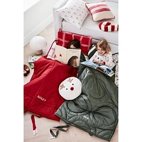 Christmas Candy Cane-Shaped Kids Throw Pillow