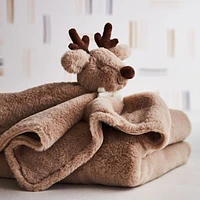 Brown Faux Fur Baby Stroller Blanket