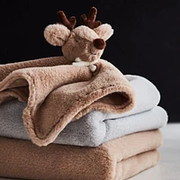 Brown Faux Fur Baby Stroller Blanket
