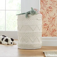 Dottie White Macramé Woven Kids Hamper