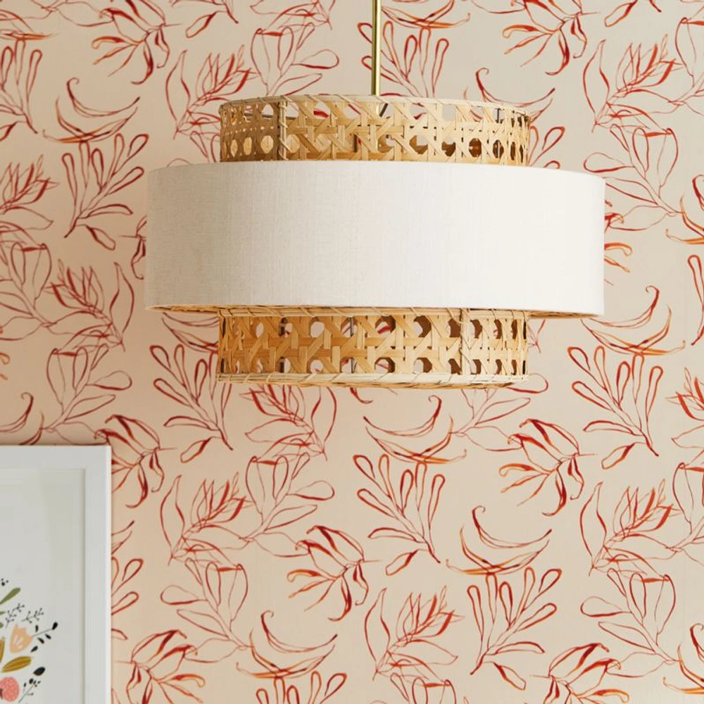 Reese Cane 22" Kids Semi-Flush Mount Ceiling Light