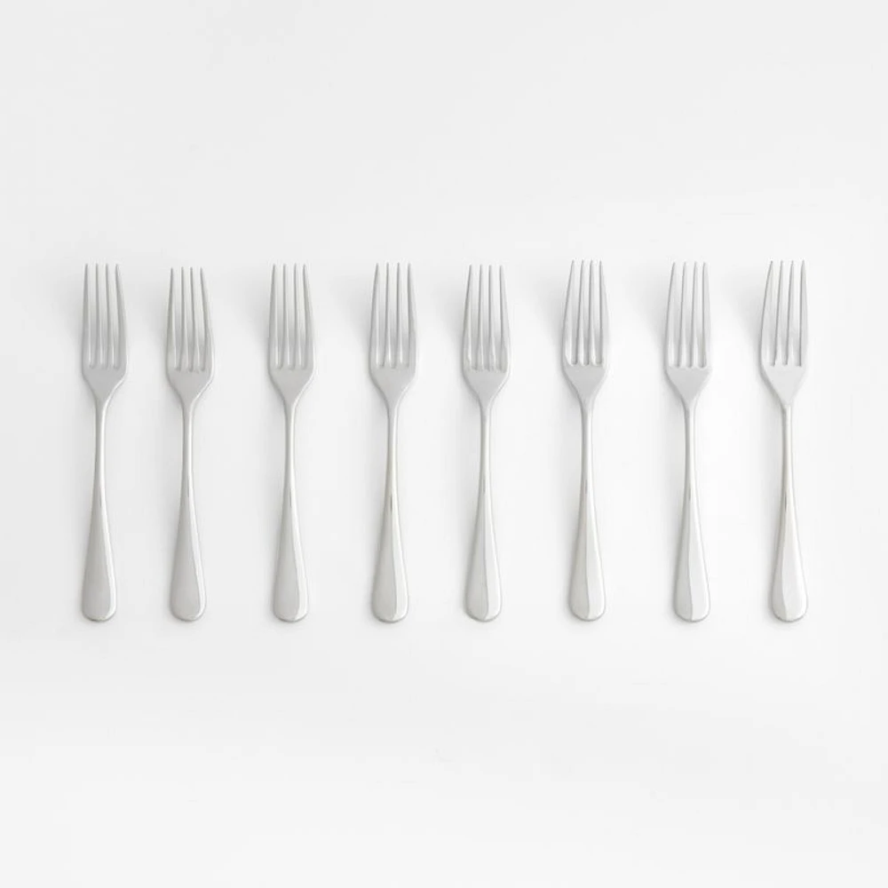 Caesna Mirror Dinner Forks, Set of 8