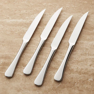 Caesna Mirror Steak Knives, Set of 4