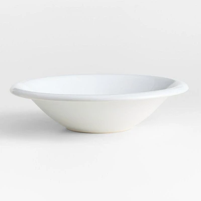 Caesna White 12" Stoneware Serving Bowl