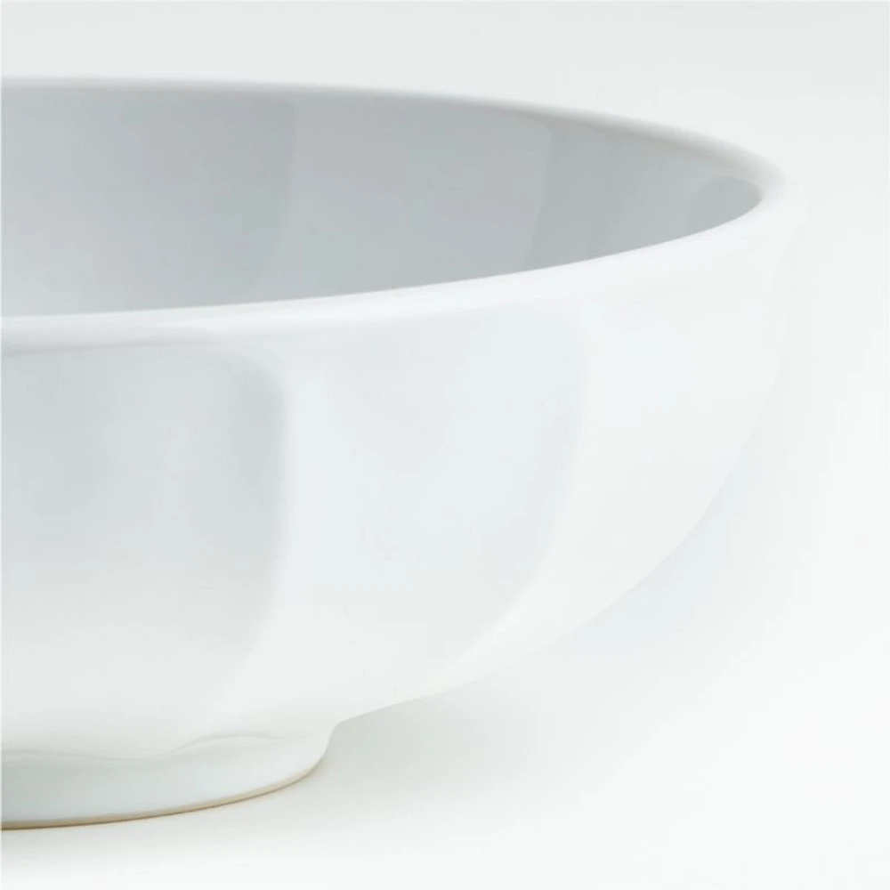 Cafe White Low Bowl