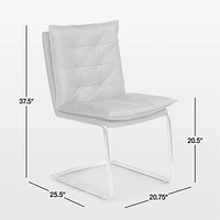 Cahone Brandy Leather Dining Chair
