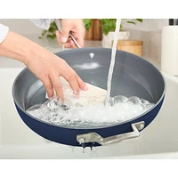 Calphalon ® Ceramic Non-Stick Navy 12" Fry Pan with Cover