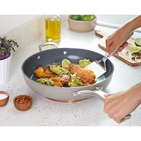 Calphalon ® Ceramic Non-Stick Taupe 12" Fry Pan with Cover