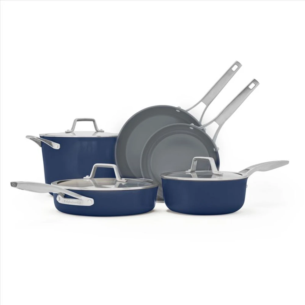 Calphalon ® Ceramic Non-Stick Navy 8-Piece Cookware Set