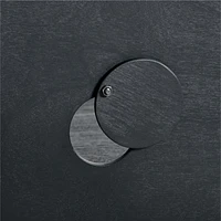 Calypso Black Wood Modular Glass-Door Base and 3 Glass-Door Single Storage