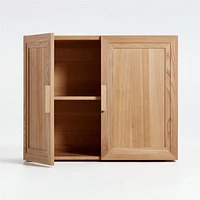 Calypso Natural Elm Wood Cabinet Base with Doors