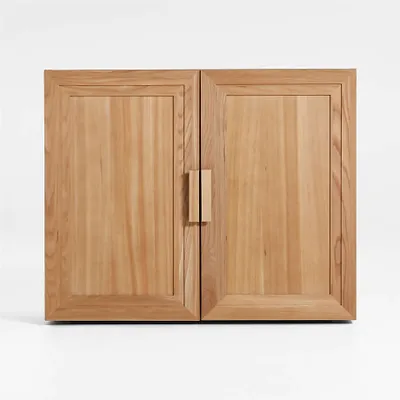 Calypso Natural Modular Wood Cabinet Base with Doors