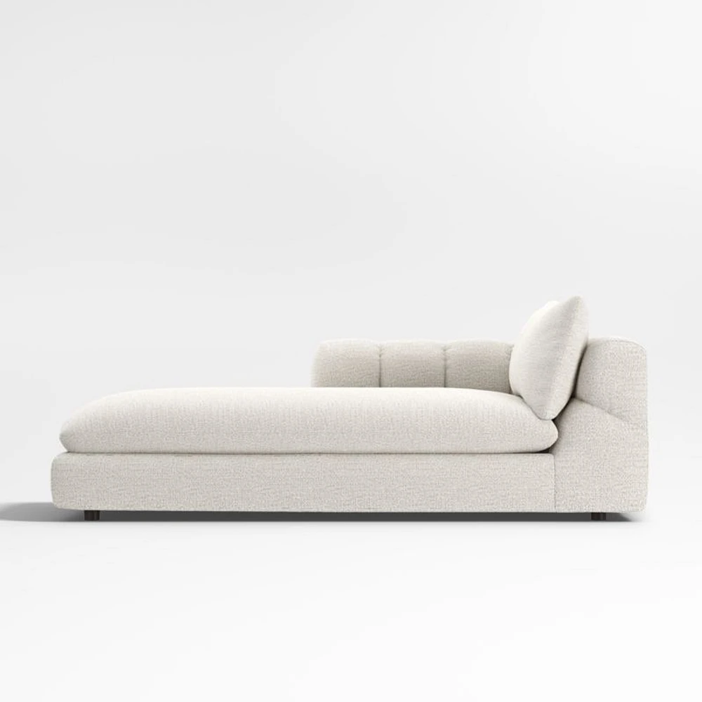 Cambria Bouclé Left-Arm Chaise Lounge