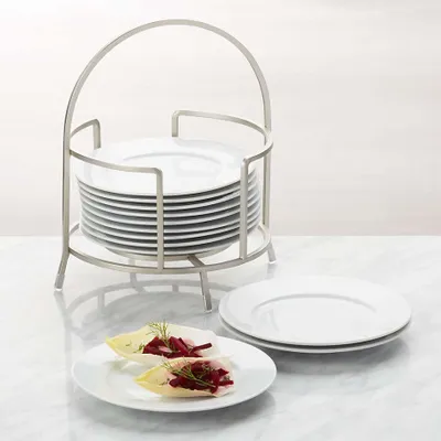 Cambridge 6" Appetizer Plates with Stand, Set of 12