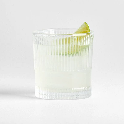 Camden 9.8-Oz. Clear Fluted Double Old-Fashioned Glass
