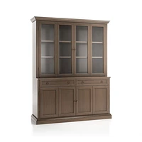 Cameo Pinot Lancaster 2-Piece Entertainment Center with Wood and Glass Doors