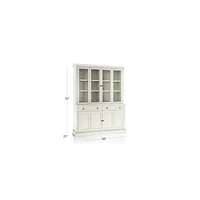 Cameo Vamelie 2-Piece Entertainment Center with Wood and Glass Doors