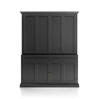 Cameo 2-Piece Bruno Black Entertainment Center