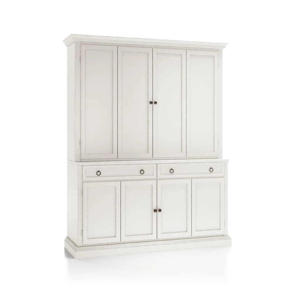 Cameo Dama 2-Piece Entertainment Center with Wood Doors