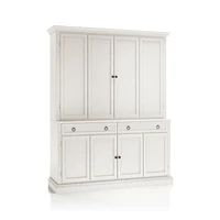 Cameo Dama 2-Piece Entertainment Center with Wood Doors