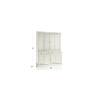 Cameo Vamelie 2-Piece Entertainment Center with Wood Doors