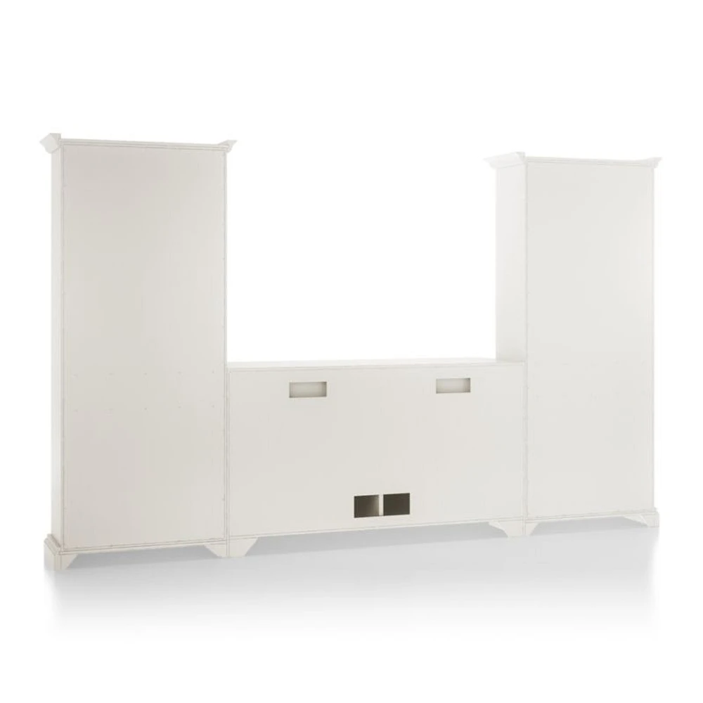 Cameo Dama 3-Piece Entertainment Center with Storage Bookcases