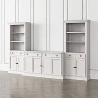 Cameo Dama 3-Piece Entertainment Center with Storage Bookcases