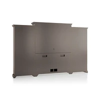 Cameo Grigio -Piece Entertainment Center with Open Bookcases