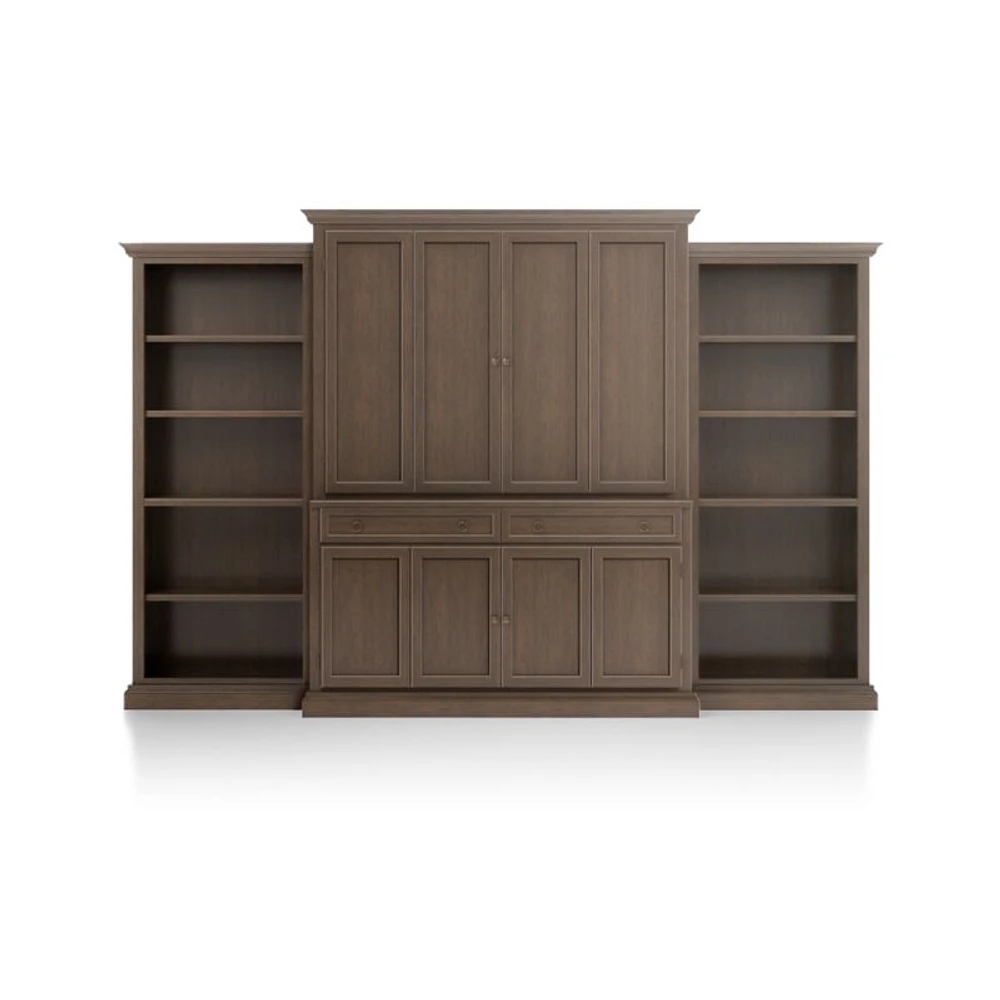 Cameo Pinot Lancaster -Piece Entertainment Center with Open Bookcases