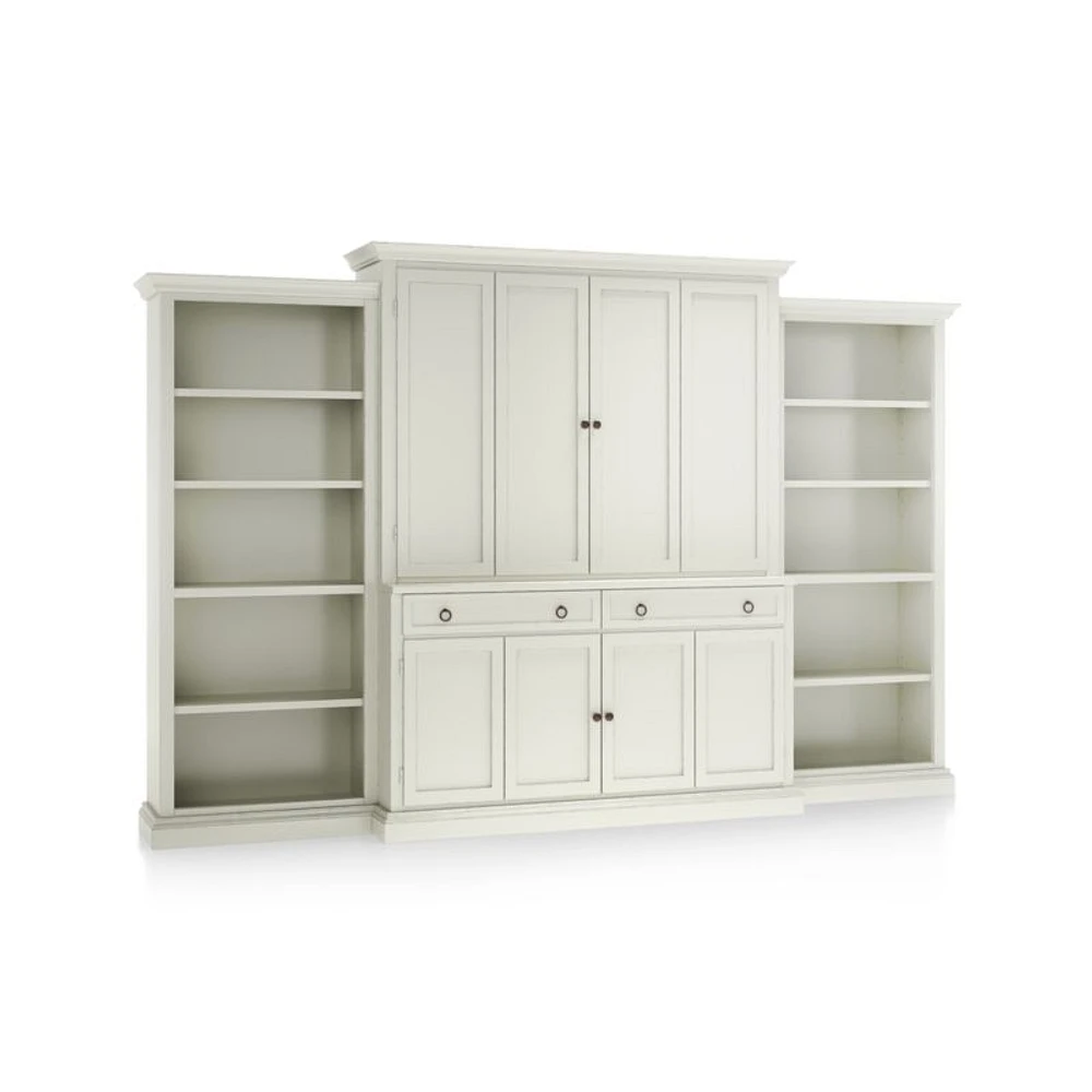 Cameo Vamelie -Piece Entertainment Center with Open Bookcases