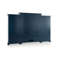 Cameo Indigo -Piece Entertainment Center with Storage Bookcases