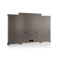 Cameo Grigio 4-Piece Entertainment Center with Storage Bookcase