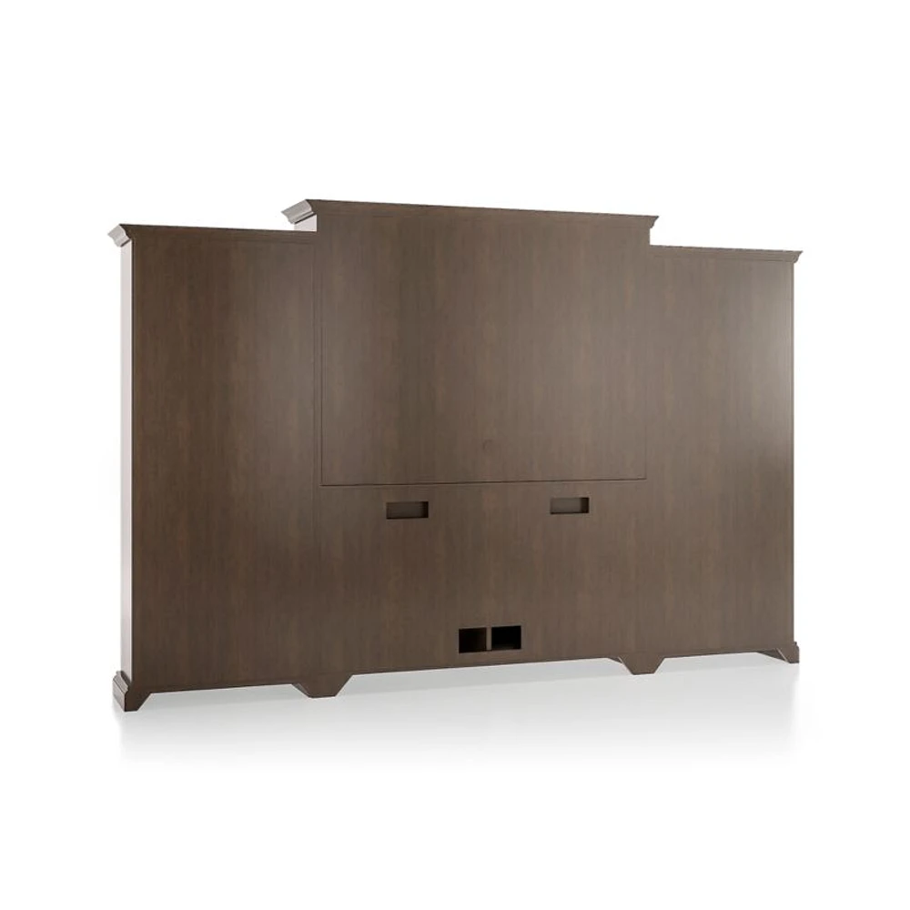 Cameo Pinot Lancaster 4-Piece Entertainment Center with Storage Bookcase