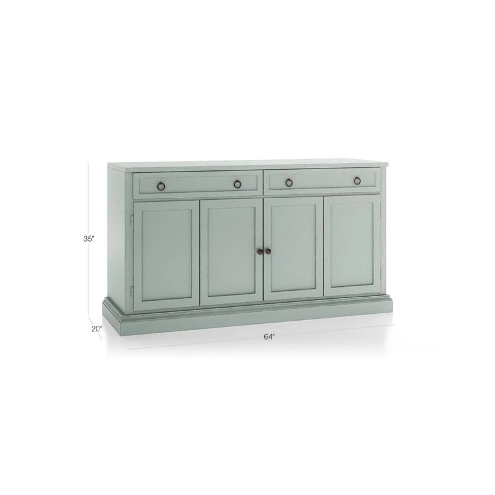 Cameo 64" Blue Grey Modular Storage Media Console