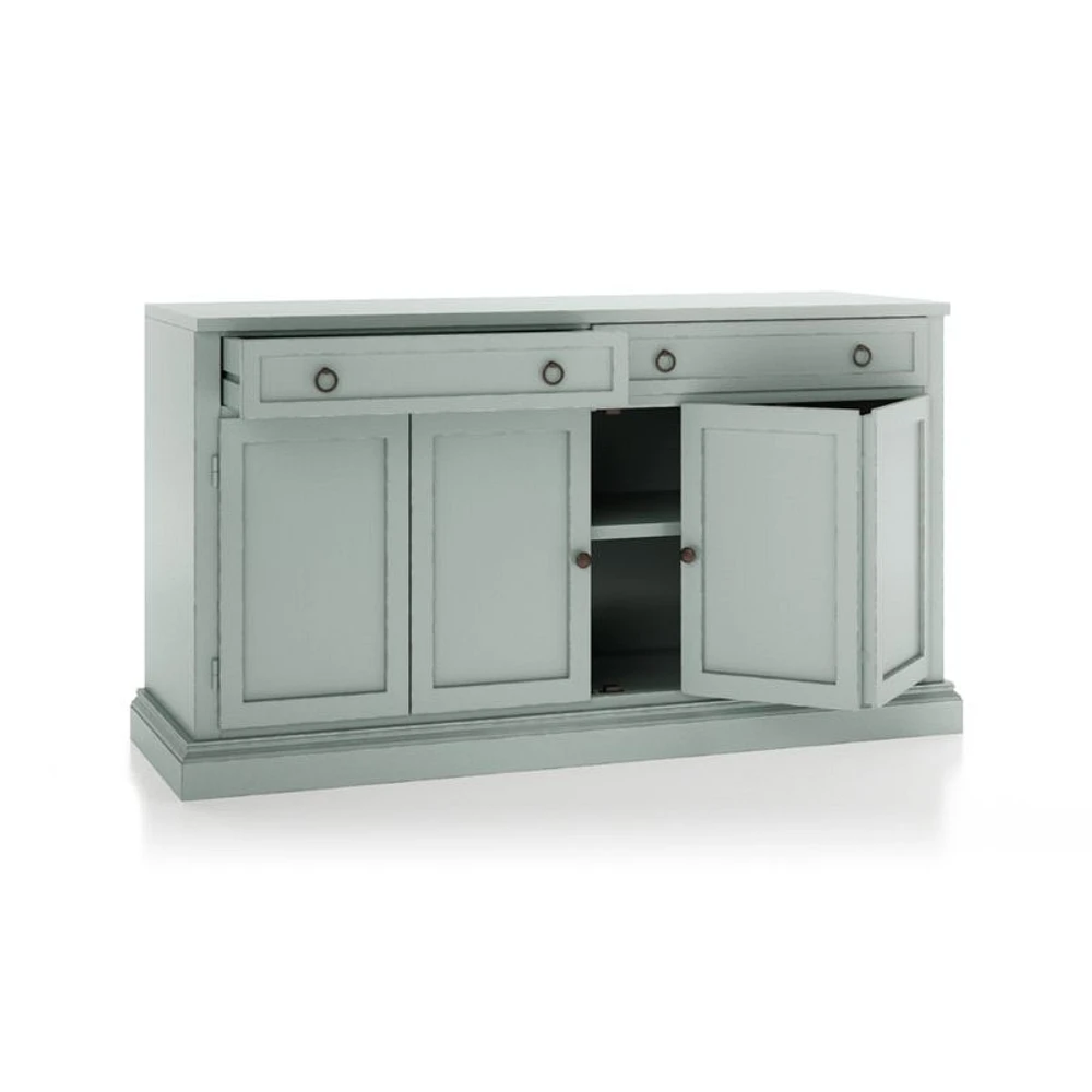Cameo 64" Blue Grey Modular Storage Media Console