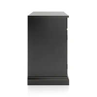 Cameo 64" Bruno Black Modular Storage Media Console with Glass Doors