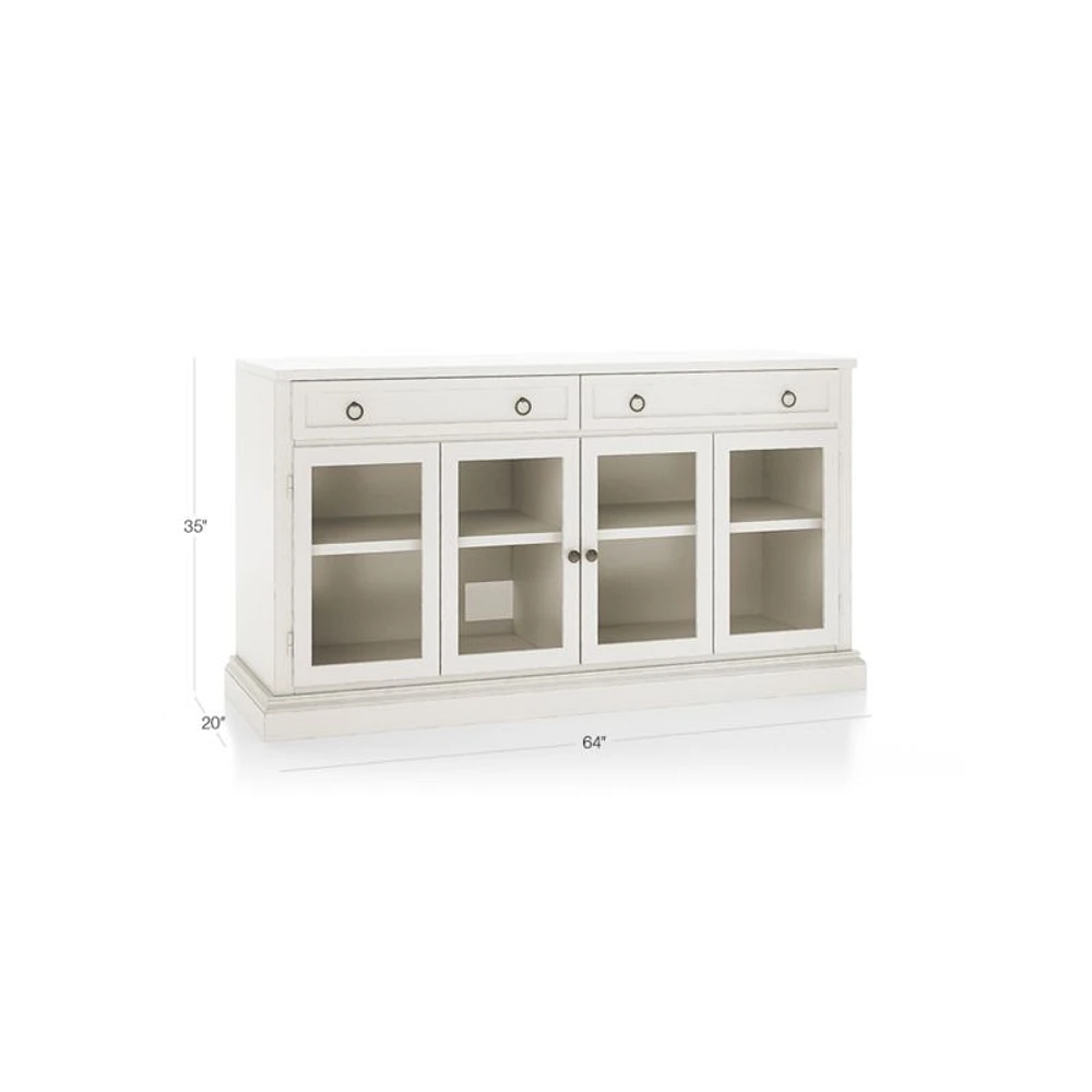 Cameo 64" Dama Modular Storage Media Console with Glass Doors