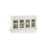 Cameo 64" Dama Modular Storage Media Console with Glass Doors