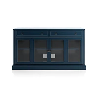 Cameo 64" Indigo Modular Storage Media Console with Glass Doors