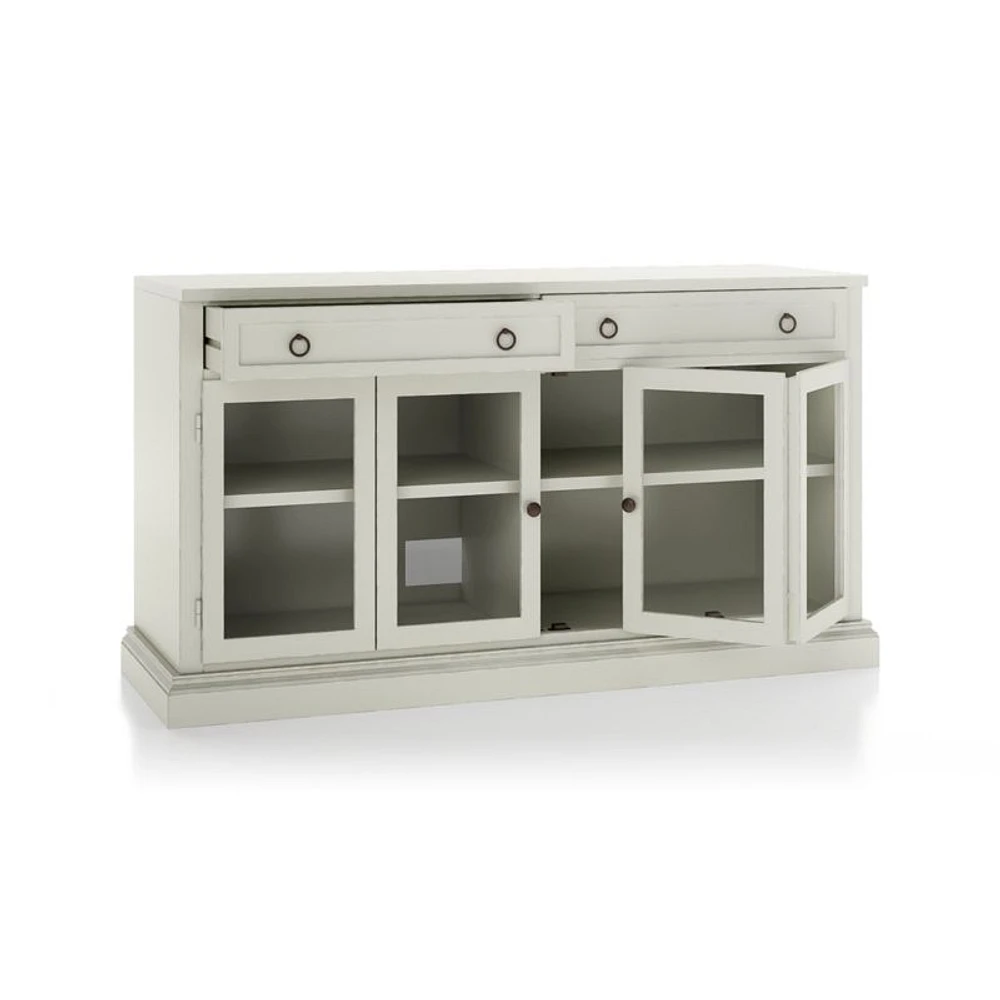 Cameo 64" Vamelie Modular Storage Media Console with Glass Doors