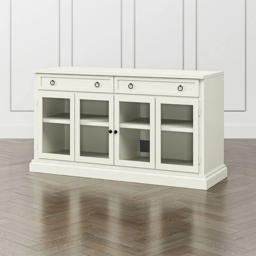 Cameo 64" Vamelie Modular Storage Media Console with Glass Doors